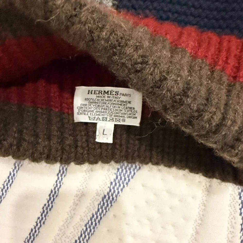 Hermes Cashmere Beanie Size L - Picture 2 of 2
